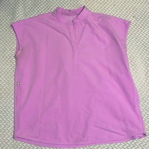 Figs Rafaela Oversized Scrub Top Purple